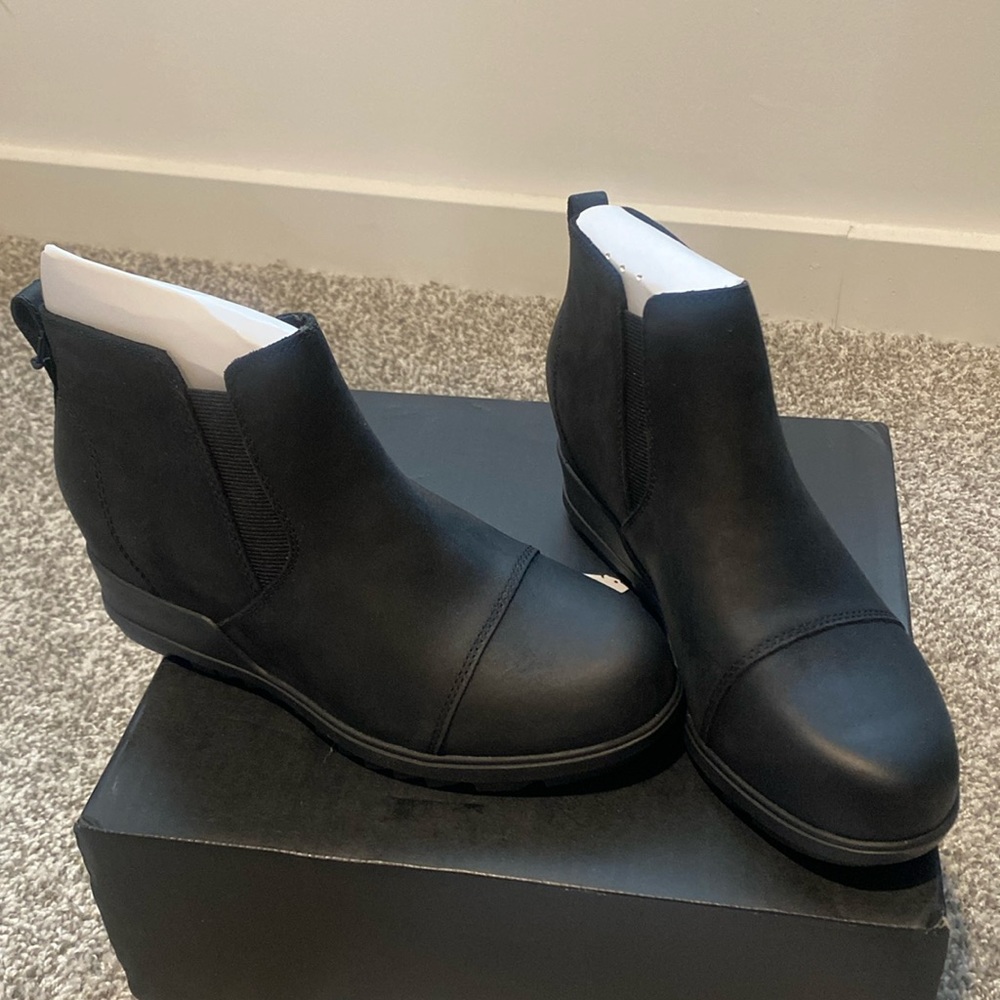 Sorel Evie Pull On -Black Leather